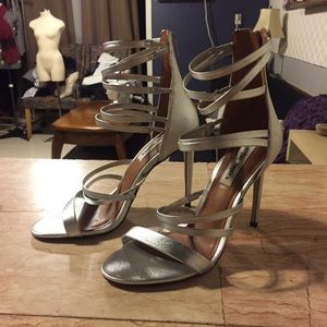 Steve Madden Silver Heels